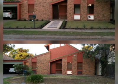 Before & After - One of the instant lawns laid by us in a Mount Barker client's home